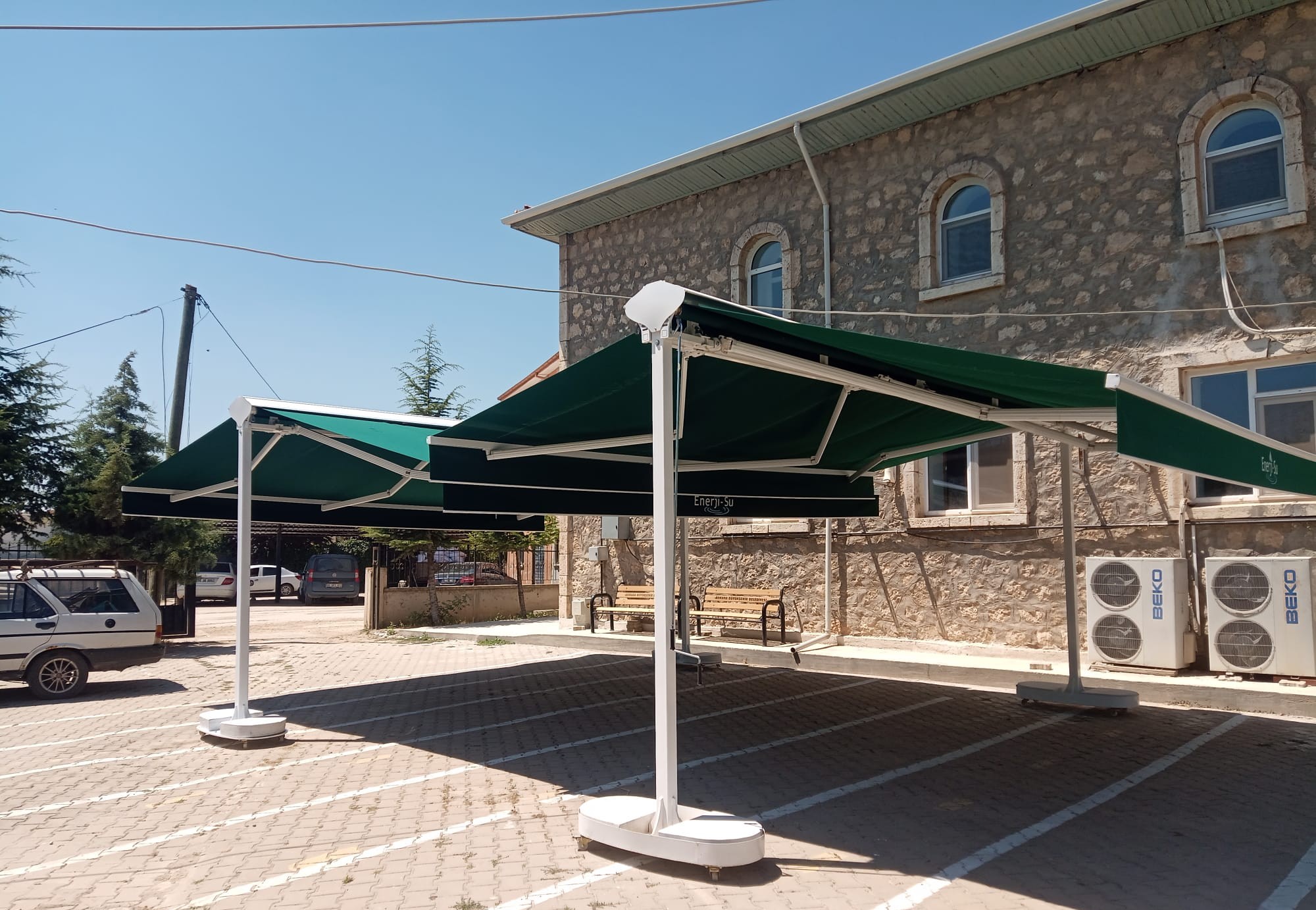 Çift Taraflı Büyük Tente Sistemi